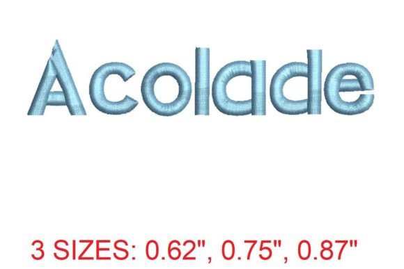 Acolade Font Review for Holiday Embroidery
