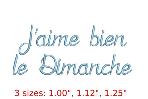 J aime Bien Le Dimanche Font
