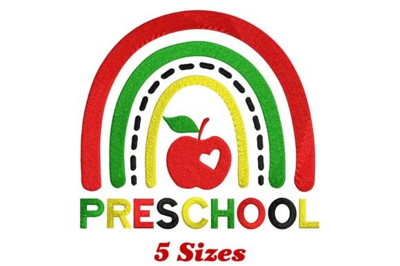 Preschool Rainbow Embroidery