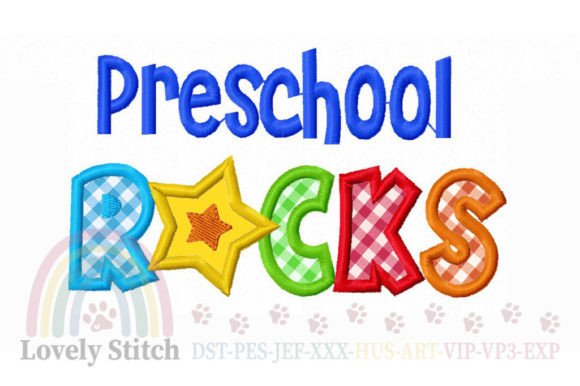 Preschool Rocks Embroidery Review