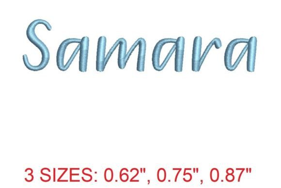 Samara Font: Elegant Embroidery Design